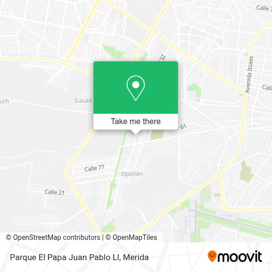 Parque El Papa Juan Pablo Ll map