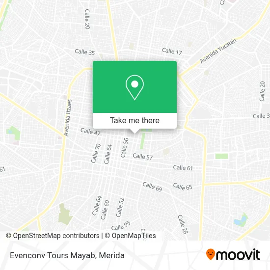 Evenconv Tours Mayab map