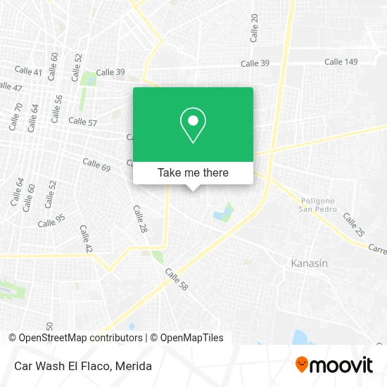 Car Wash El Flaco map