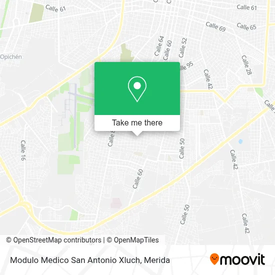 Modulo Medico San Antonio Xluch map
