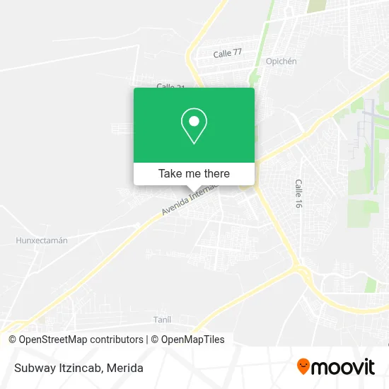 Subway Itzincab map