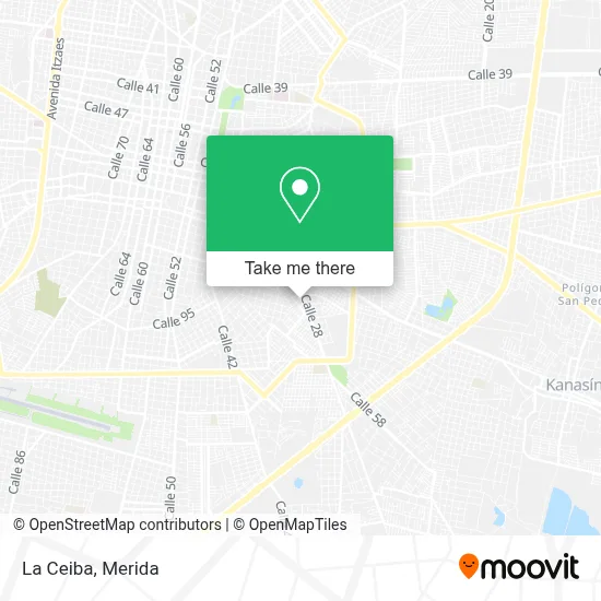 La Ceiba map
