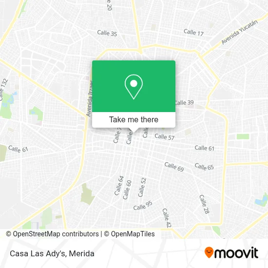 Casa Las Ady's map