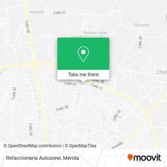 Refaccionaria Autozone map