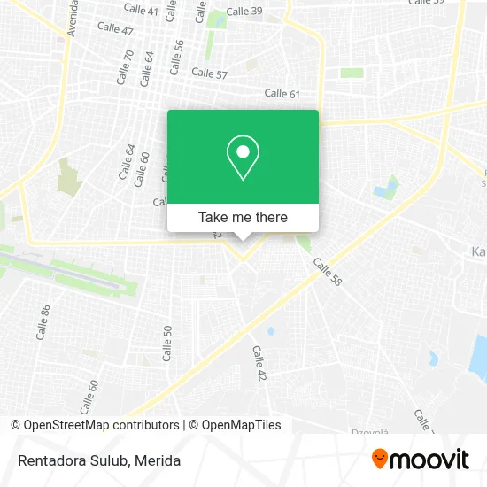 Rentadora Sulub map