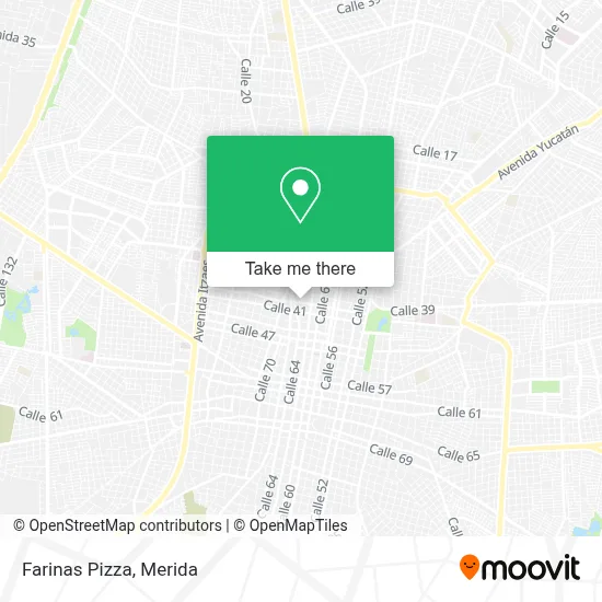 Farinas Pizza map