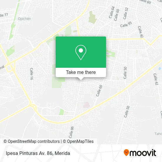 Ipesa Pinturas Av. 86 map