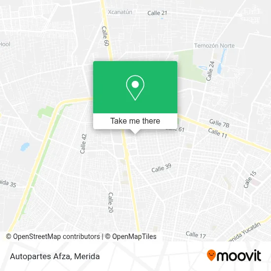 Autopartes Afza map