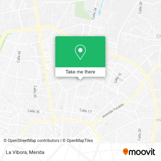 La Víbora map