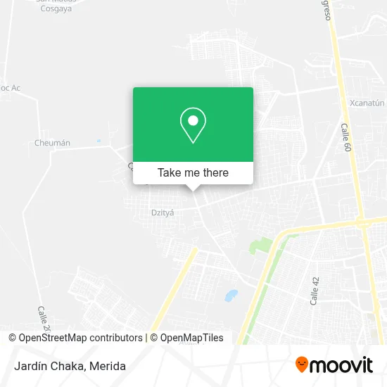 Jardín Chaka map
