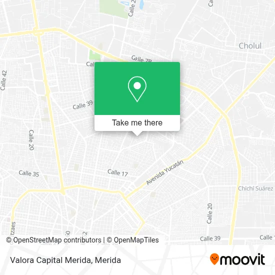 Valora Capital Merida map