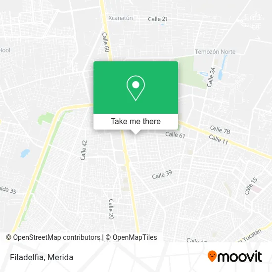 Filadelfia map