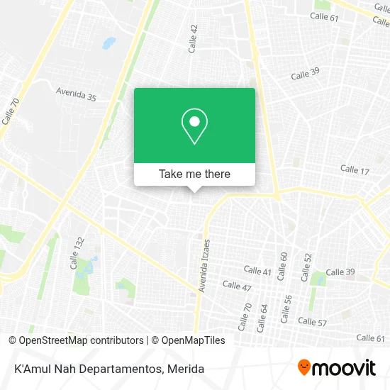 K'Amul Nah Departamentos map