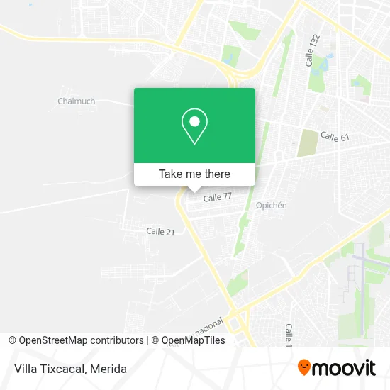 Villa Tixcacal map