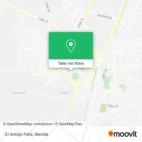 El Antojo Feliz map