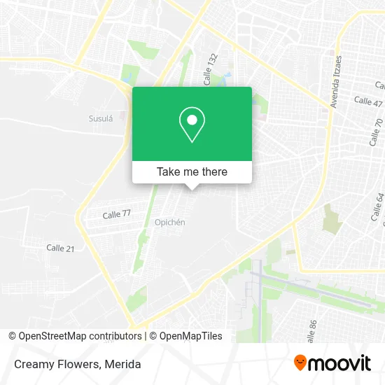 Creamy Flowers map