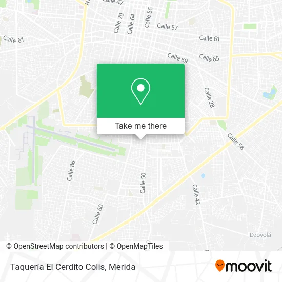 Taquería El Cerdito Colis map