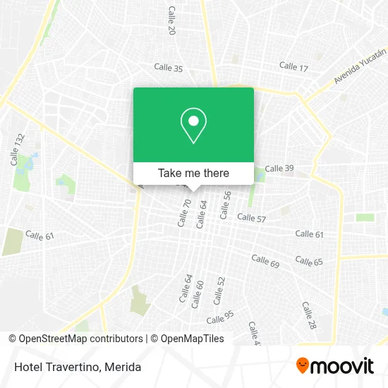 Hotel Travertino map