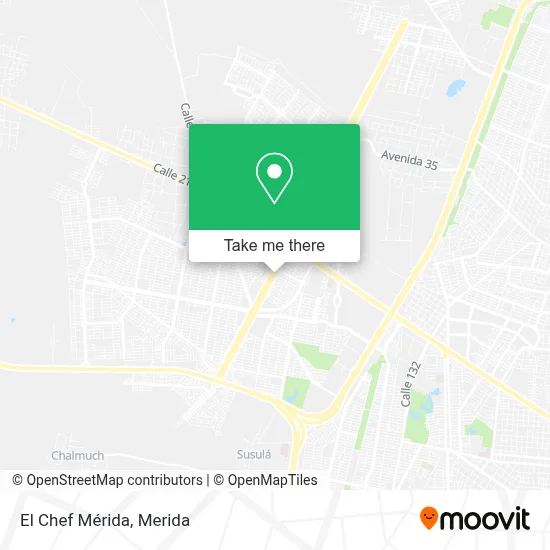 El Chef Mérida map