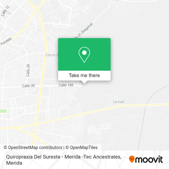 Quiropraxia Del Sureste - Merida -Tec Ancestrales map
