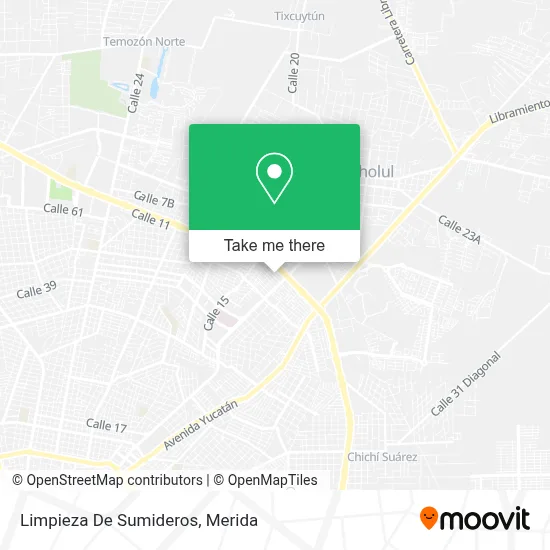 Limpieza De Sumideros map