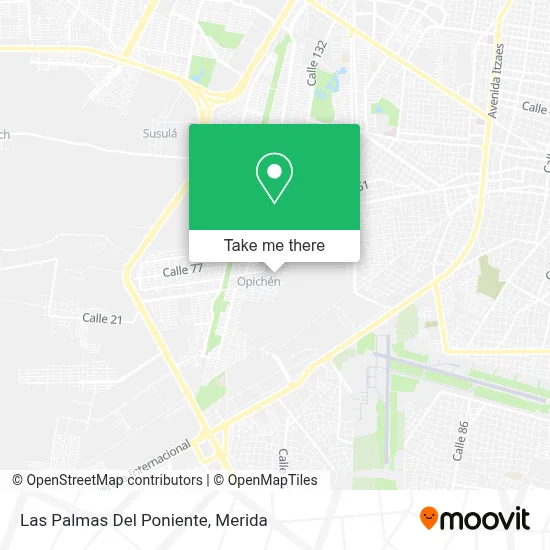 Las Palmas Del Poniente map