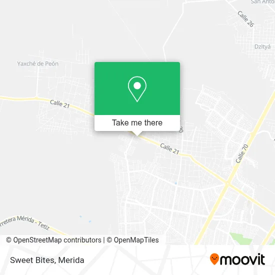 Sweet Bites map