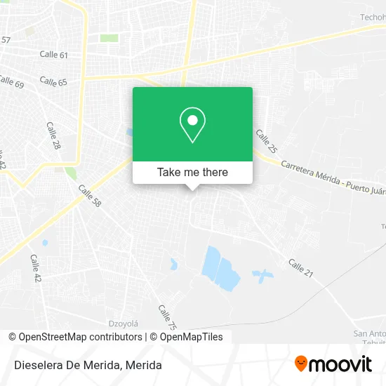 Dieselera De Merida map