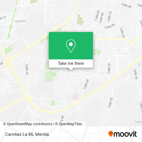 Carnitas La 86 map