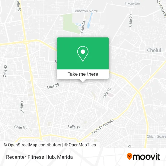 Recenter Fitness Hub map