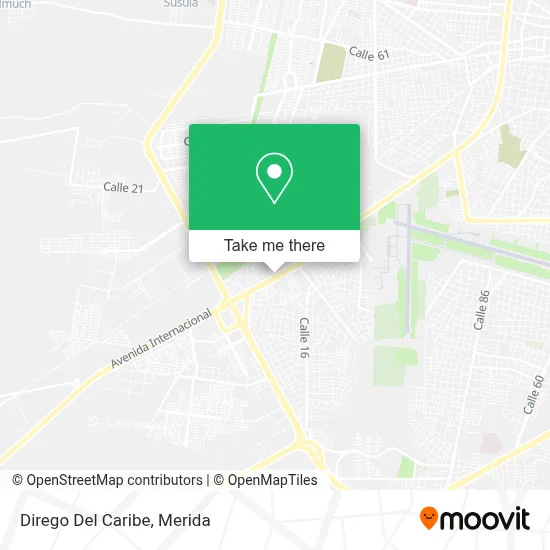 Dirego Del Caribe map
