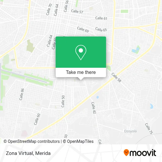 Zona Virtual map