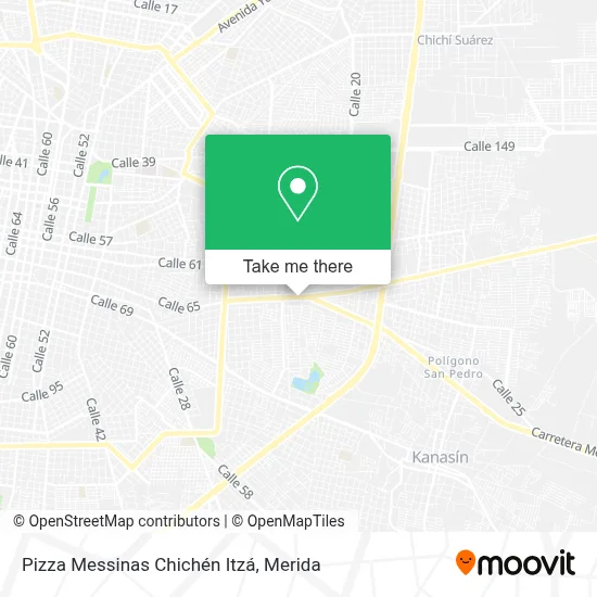 Pizza Messinas Chichén Itzá map