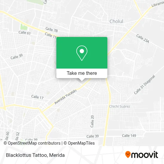 Blacklottus Tattoo map