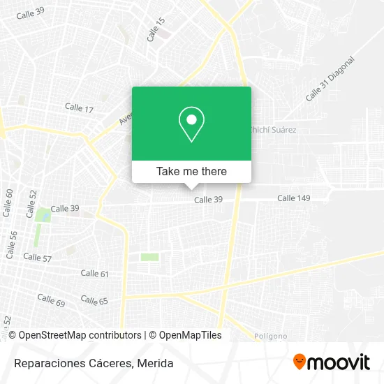 Reparaciones Cáceres map