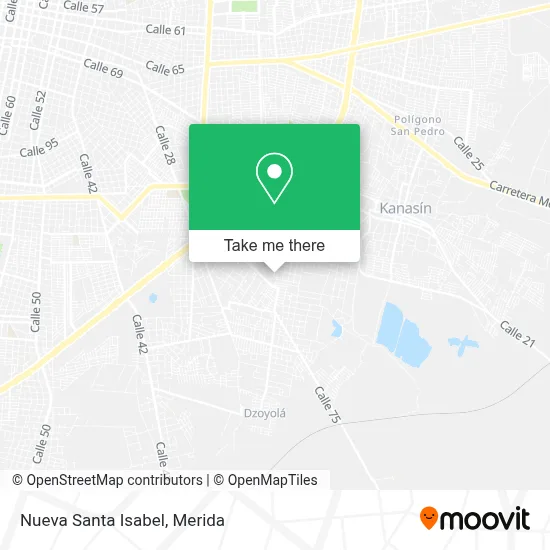 Nueva Santa Isabel map