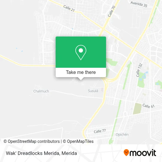 Wak' Dreadlocks Merida map