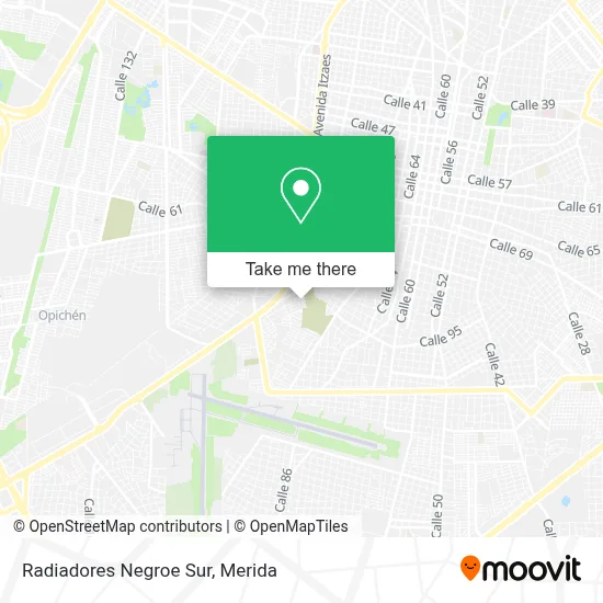 Mapa de Radiadores Negroe Sur