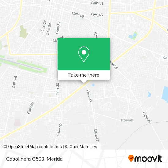 Gasolinera G500 map