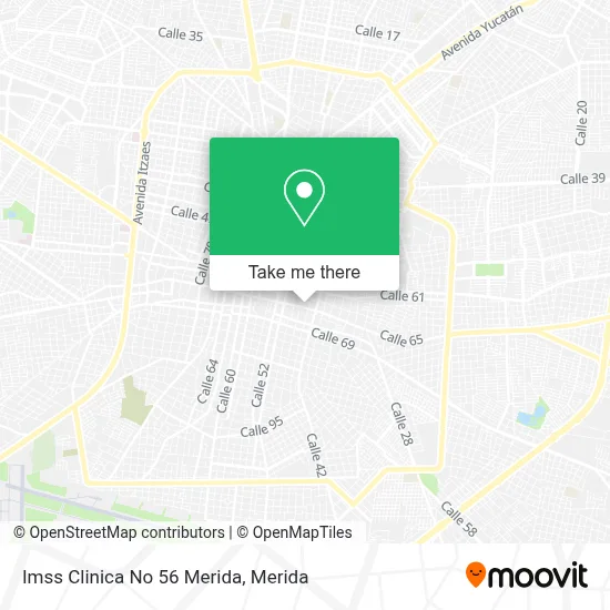 Imss Clinica No 56 Merida map