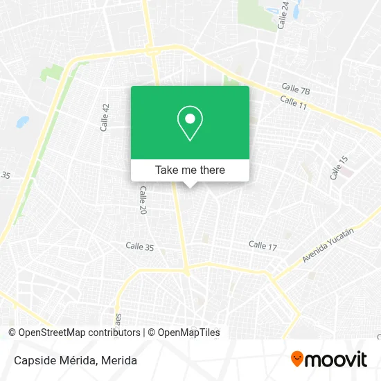 Capside Mérida map