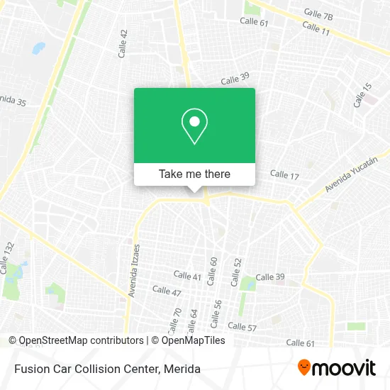 Fusion Car Collision Center map