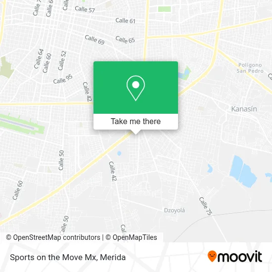 Sports on the Move Mx map