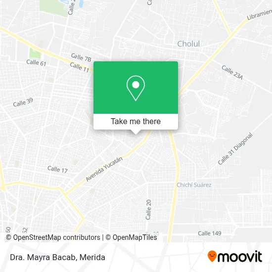 Dra. Mayra Bacab map