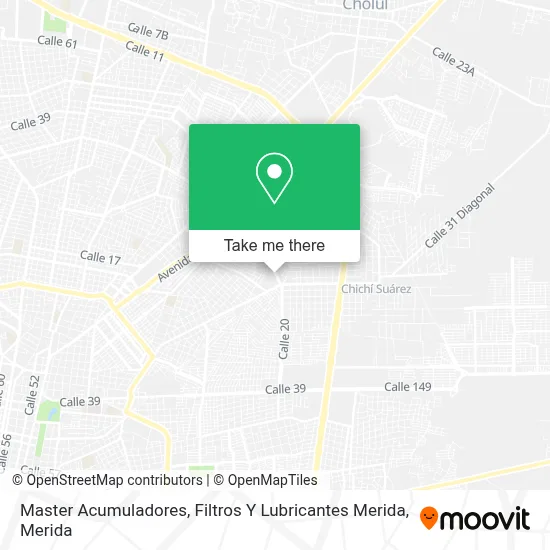 Master Acumuladores, Filtros Y Lubricantes Merida map