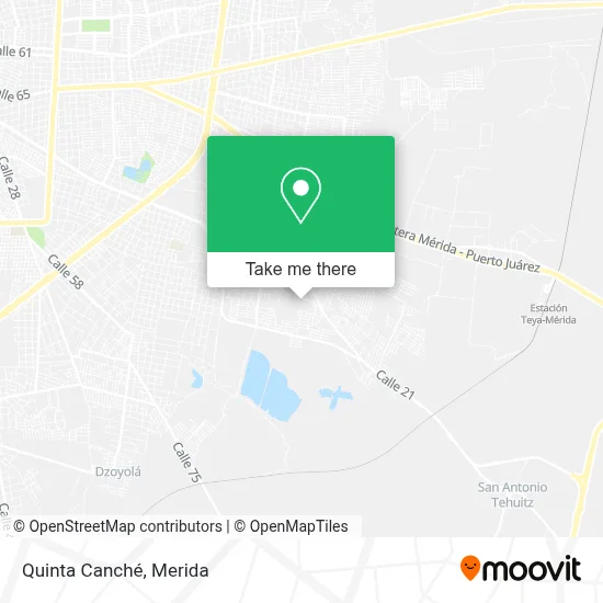 Quinta Canché map