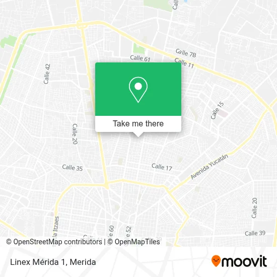 Linex Mérida 1 map