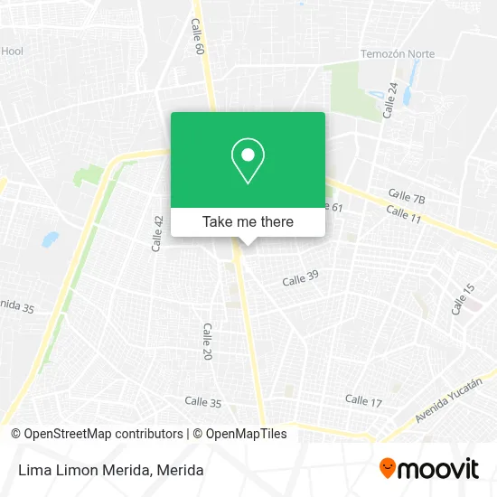 Lima Limon Merida map