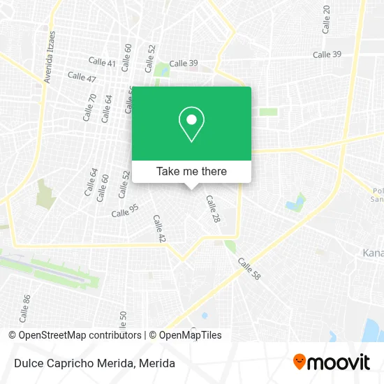 Dulce Capricho Merida map