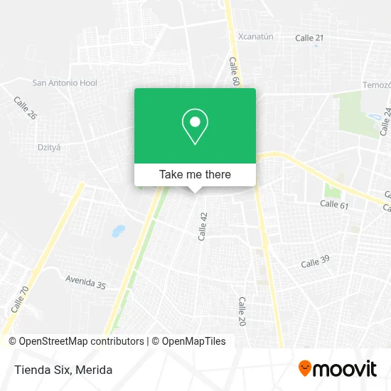 Tienda Six map
